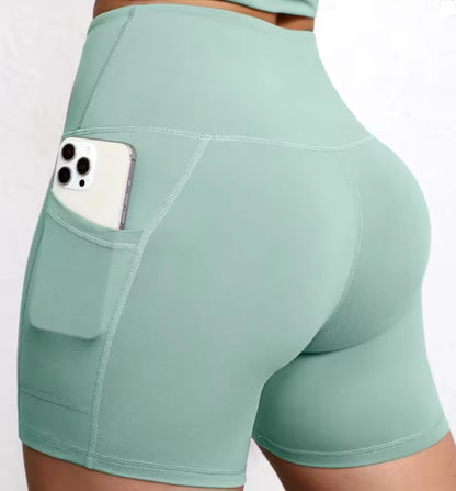 Short grossesse extensible pour yoga – Confort évolutif avec poche pratique Bébé Bambin