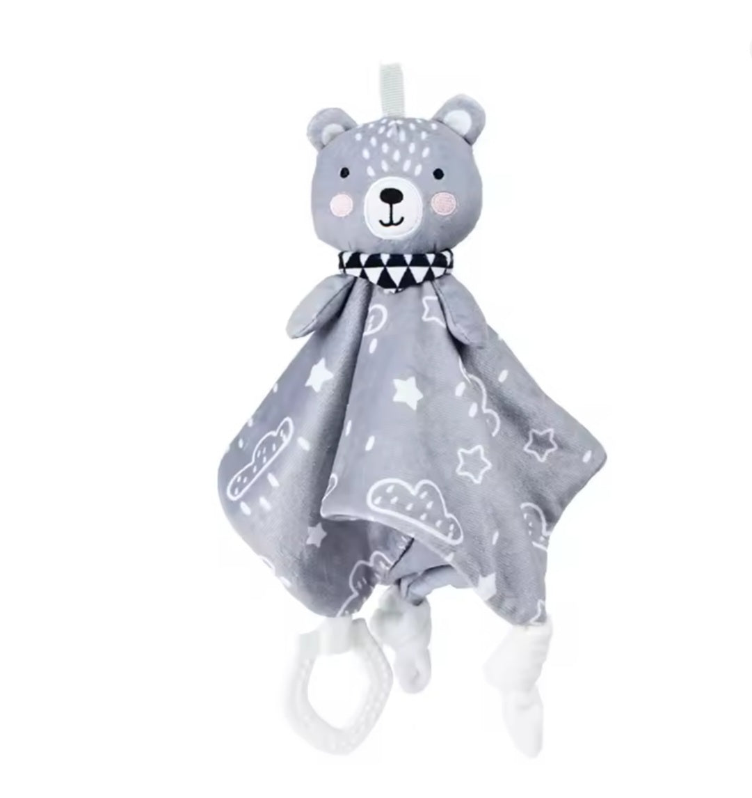 Doudou Bébé Anneau Dentition | Renard Ours Lapin – Bébé Bambin