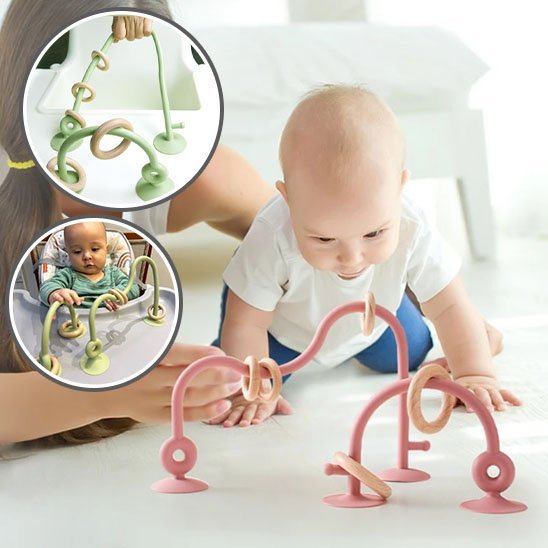 Anneau de Dentition Ventousé Bébé | Silicone Doux – Bébé Bambin - Bébé Bambin