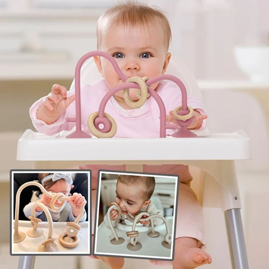 Anneau de Dentition Ventousé Bébé | Silicone Doux – Bébé Bambin - Bébé Bambin