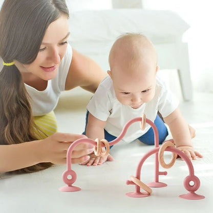 Anneau de Dentition Ventousé Bébé | Silicone Doux – Bébé Bambin - Bébé Bambin