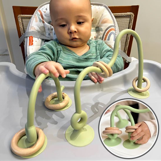 Anneau de Dentition Ventousé Bébé | Silicone Doux – Bébé Bambin - Bébé Bambin