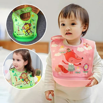 Bavoir bébé imperméable à poche ultra-absorbant - Repas - Bébé Bambin - Bébé Bambin