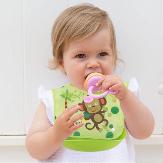 Bavoir bébé imperméable à poche ultra-absorbant - Repas - Bébé Bambin - Bébé Bambin