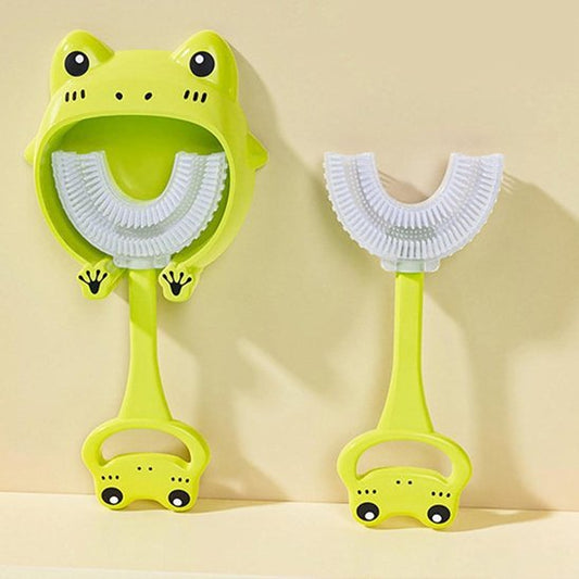Brosse à dent bébé sillicone en U douce design animal ergonomique Bébé Bambin - Bébé Bambin