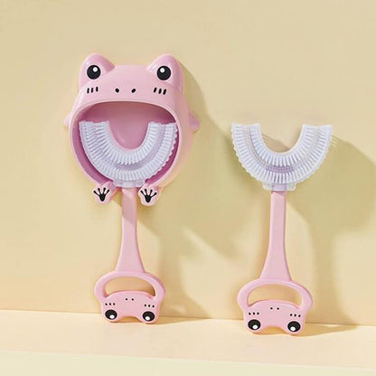 Brosse à dent bébé sillicone en U douce design animal ergonomique Bébé Bambin - Bébé Bambin