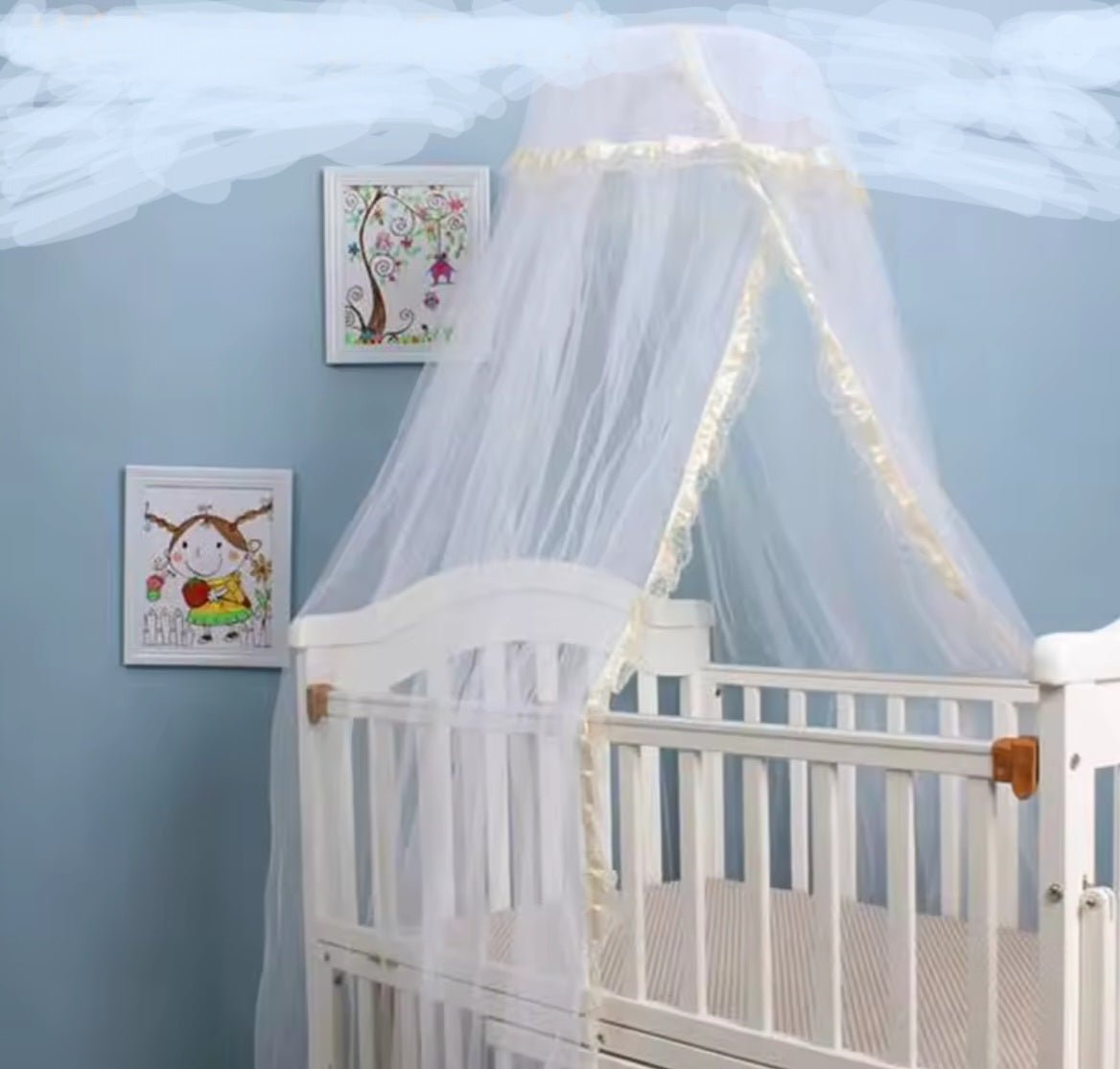 Ciel de Lit Bébé Moustiquaire Voile Étoilé | Cocon – Bébé Bambin - Bébé Bambin