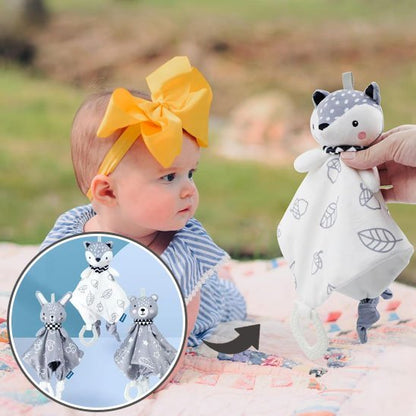 Doudou Bébé Anneau Dentition | Renard Ours Lapin – Bébé Bambin - Bébé Bambin