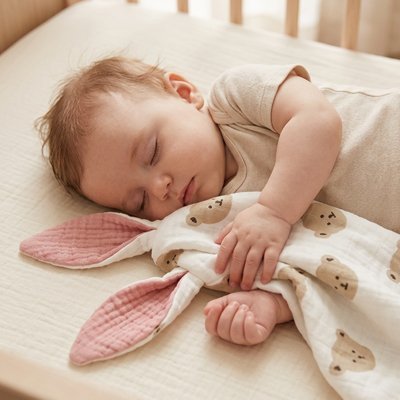 Doudou bébé ourson ultra-doux double texture éveil sensoriel – Bébé Bambin - Bébé Bambin