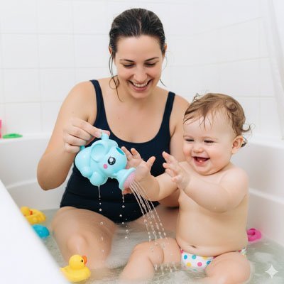 Jouet de bain en silicone pour bébé ludique et sécurisé Bébé Bambin - Bébé Bambin