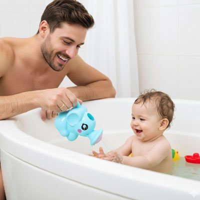 Jouet de bain en silicone pour bébé ludique et sécurisé Bébé Bambin - Bébé Bambin