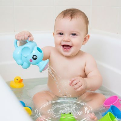 Jouet de bain en silicone pour bébé ludique et sécurisé Bébé Bambin - Bébé Bambin