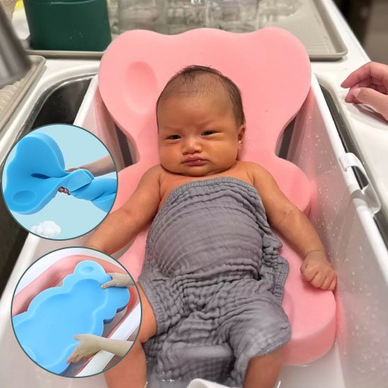 Siège de Bain Bébé Sécurisé | Mousse Antidérapante – Bébé Bambin - Bébé Bambin