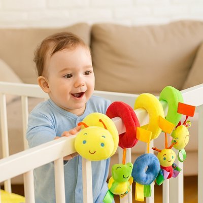 Spirale d'Activité Bébé Sensorielle avec Hochets | Bébé Bambin - Bébé Bambin