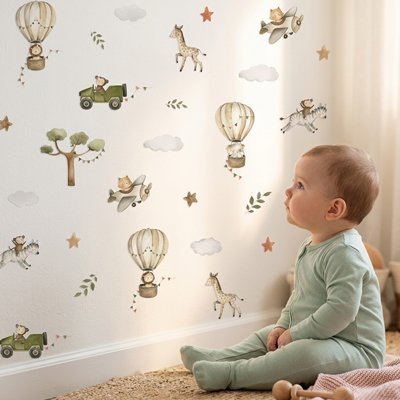Stickers autocollants muraux | Design Tendance multi - Bébé Bambin