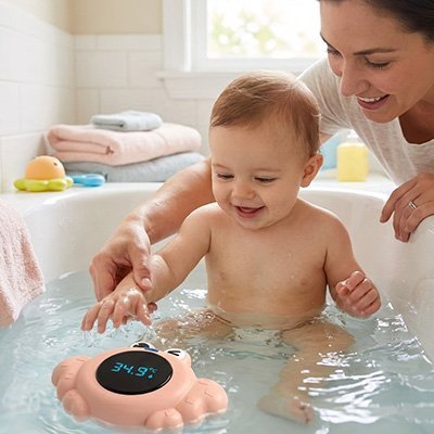 Thermomètre bain bébé flottant crabe Bébé Bambin - Bébé Bambin
