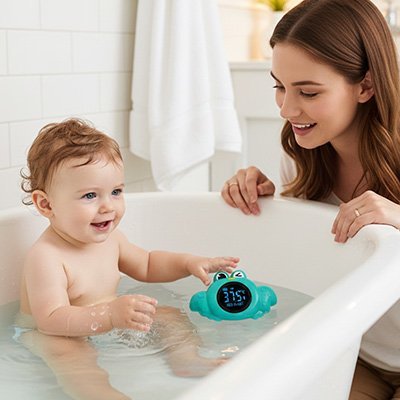 Thermomètre bain bébé flottant crabe Bébé Bambin - Bébé Bambin
